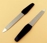 Wholesale Plastic Handle Metal Double Sided Nail Files Pro Nail File DIY Manicure Pedicure Tool