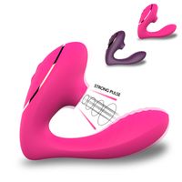 Wholesale Vagina Sucking Vibrator Speed Vibrating Oral Sexy Suction Clitoris Stimulation Female Masturbation Erotic Sex Toys
