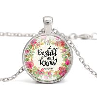 Bible Verse Pendant Necklace Be still and know Scripture Quote Choker Glass Cabochon Women Men Gifts for Christian Necklace Jewelry Bible Verse Pendant Necklace Be still and know Scripture Quote Choker Glass Cabochon Women Men Gifts for Christian Necklace Jewelry