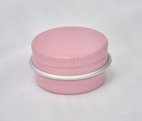 Wholesale 5g Small Round Silver Aluminum Jar with Screw Cap Cosmetic Tin Can Box Sample Test jar black pink gold