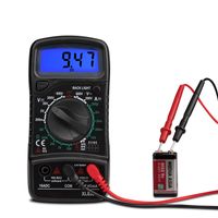 Wholesale Digital Clamp Multimeter Resistance ohm Tester AC DC Clamp Ammeter Transistor Testers Voltmeter d Contact lcr meter