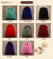 Wholesale high quality velvet drawstring jewelry bag packaging mm colorful earring necklace ring gift bag customizable