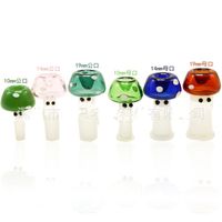 Wholesale 10mm mm mm Mushroom Shape Shisha Rich Color Glass Bowls Cute Water Pipe Smoking Accessories Factory Direct cs E2
