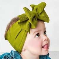 Stirnband Mädchen Haarband Baumwolltuch Knoten Kopfwickel Gummiband Baby Turban