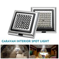 12V coche cúpula de techo Rectángulo Techo Lámpara Luz Interior 12 LED de encendido//apagado