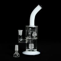 Wholesale glass bongs Bong Oil Rig Hookahs Mini Jet thick Toro pipe white honeycomb perc bubbler water pipes dab rigs wax mm