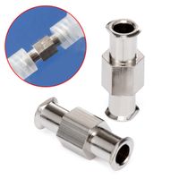 Wholesale 1pcs Luer Lock Adapter Coupler Nickel Plated Brass L Z Luer Lock Fitting Female to Female Fittings Connector with mm Aperture