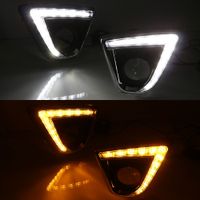 Wholesale Turn Signal style V led car drl daytime running lights with fog lamp hole for Mazda cx cx5 cx