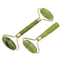 Wholesale HOT SALE pc Sizes Facial Massage Roller Plate Double Single Heads Jade Stone Massager Eye Face Neck Thin Lift Relax Slimming Tooles