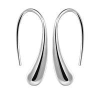Wholesale Top sale plated sterling silverDrop ear hook earrings DJSE04 size CM CM high quatity women s silver plate Ear Cuff jewelry earring