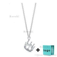 Wholesale High quality sterling silver new necklace classic brand love necklace with box characters suitable for banquet jewelry