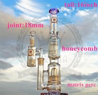 Wholesale Corona Glass hookah Bong American material water oil rig recycler smoking pipe Dab rig Hookahs with Banger Purple color