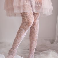 Wholesale Japanese style Sweet Lolita tights black white lace hollow pattern stockSilk stockings order pc