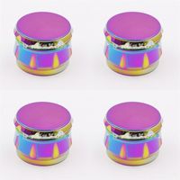Wholesale Four Layers Cigarettes Crusher Inch Magic Color Grinder Zinc Material Smoking Set Accessories Grinders New Arrival bg L1