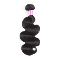 Wholesale 100 unprocessed Brazilian virgin human hair wefts body wave style inch natural color DHL Free Hair Extensions