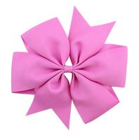 Wholesale 6inch Large Six Ear pure Ribbon with Fishtail Bow Hairpin Children s Headdress Colors