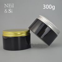 Wholesale Black g Plastic Cream Jar ml Cosmetic Make up Face Mask Lotion Packing Empty Candy Pill Storage Bottle