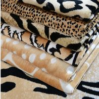Wholesale Width cm Leopard Pattern Velvet Fabric thickened weaving Plush Tiger Mascot Costume Material Sofa Chair Cloth