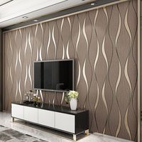 Wholesale 3D Striped Wallpaper For Walls Roll Living Room TV Background Wall Decoration Paper Wall Papers Home Decor Modern Papier Peint