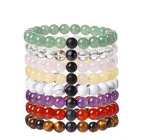 Wholesale Natural Stone Beads Bracelet Diffuser Quartz Semi Precious Healing Women Men Unisex Gemstone Bracelet Yoga Energy Jewelry