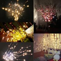 Wholesale Christmas Tree Decoration Willow Branch Bulbs Flashing LED Light String Tall Vase Willow Twig Lamp Home Garden Party Decor DBC VT0373