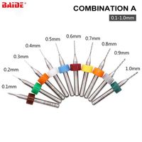 10pcs 0.8mm Tungsten Steel PCB Carbide End Mill Printed circuit board