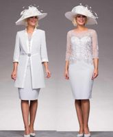 dress and jacket wedding outfits
