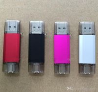 Wholesale USB OTG Dual Micro USB Flash Pen Thumb Drive Memory Stick for Phone PC gb gb Color black gray pink red u84