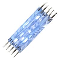 Wholesale 5pcs Crystal Nail Art Brush Pen Carving Emboss Shaping Hollow Sculpture Acrylic Manicure Dotting Tools F2305