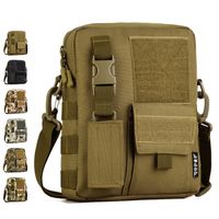 Wholesale Men Camo Waterproof Vertical Messenger Bag Army Fans Tactical Shoulder Bag Outdoor Travel Commuter Package Extend Molle Bag K316 T190922