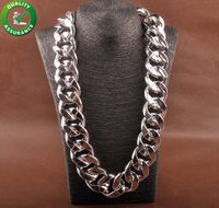 Wholesale Curb Cuban Link Chain Hip Hop Jewelry Mens Thick Long Designer Necklace Fashion Big Chunky Vintage Choker Iced Out Rapper DJ Accessories