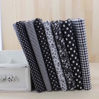 Wholesale Booksew cmx50cm Black Cotton Patchwork Fabric For DIY Sewing Quilting Craft Tilda Doll Baby Cloth Textiles