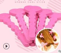 Wholesale DIY Pink set Auto stick Sleeping Beauty Magic Rollers No Hurt Sponge Hair Curlers Hair Care Styling Tools HA050