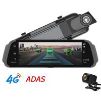Wholesale 10 inch G Car Rear View Mirror ADAS p Dual Lens Video Recorders G sensor Rearview Mirror GPS Navigator
