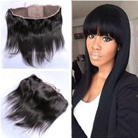 Wholesale Free Middle Way Part x4 Silk Base Lace Frontal Closure With Baby Hair Virgin Malaysian Silky Straight Silk Top Lace Frontal Pieces