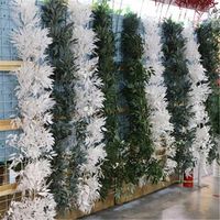 Wholesale 5pcs Artificial Willow Leaf Vines Ivy white green Olive Tree Stem Willow Tree Branches cm for Wedding Party Decoration