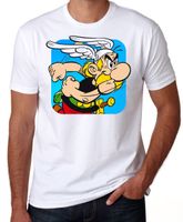 New Asterix Obelix The Gaul Comic Cartoon Men/'s Black T Shirt Sizes S to 3XL