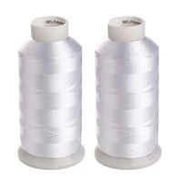 Wholesale 2 Bobbin Thread for Sewing and Embroidery Machine White Yards Each WT Polyester Bobbin Fill Thread Bottom Threads