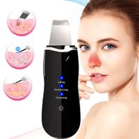 Wholesale Ultrasonic Skin Peeling Machine Ultrasonic Scrubber Shovel Cleaner Blackhead Acne Removal Deeply Clean Facial Lifting Massager