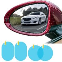 Wholesale 2pcs set Car Rearview Mirror Rainproof Film Anti Fog Window Foils Rear View Mirror Stickers Screen Protector HHA282