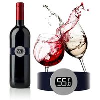 Wholesale Promotion stainless steel wine temperature sensor red wine bracelet thermometer for beer home kitchen tools Factory Direct Sales