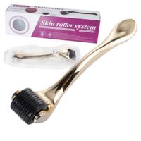 Wholesale DRS derma roller micro needle dermaroller gold skin beauty roller Titanium stainless steel needle roller