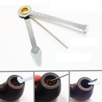 Wholesale Folding Stainless Steel Pipe Cleaner Three In One Reamers Tamper Easy To Carry Cleaning Tools For Home