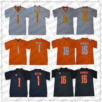 Wholesale NCAA Tennessee Volunteers Jersey Mens Jason Witten Peyton Manning Stitched College Football Jerseys Orange White Grey Best Quality
