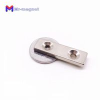 Wholesale Rushed Imanes De Nevera mm Neodymium Rare Earth Magnet Hole mm Rectangle Strong Ndfeb x10x3mm Two Countersunks Magnets