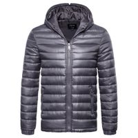 Wholesale ZOGAA Men Padded Jacket Lightweight Parka Jacket Hooded Coat Winter Warm Clothing Mens Parkas Solid Slim Casual Overcoat