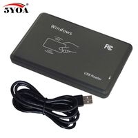 Wholesale 125Khz RFID Reader EM4100 TK4100 USB Proximity Sensor Smart Card Reader no drive issuing device EM ID USB for Access Control