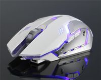 Wholesale Rechargeable X7 Wireless LED Backlight USB Optical Ergonomic Gaming Mouse Sem Fio Fashion Notebook Desktop Computer Mute Games Mouse