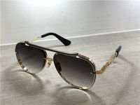 Wholesale Gold Black Pilot Sunglasses Grey Blue Shaded Lens Sun Glasses Gafas de sol Mens Sunglasses Shades with box