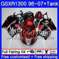 Wholesale Body For SUZUKI Hayabusa GSXR GSXR1300 Dark red blk HM GSX R1300 Fairing